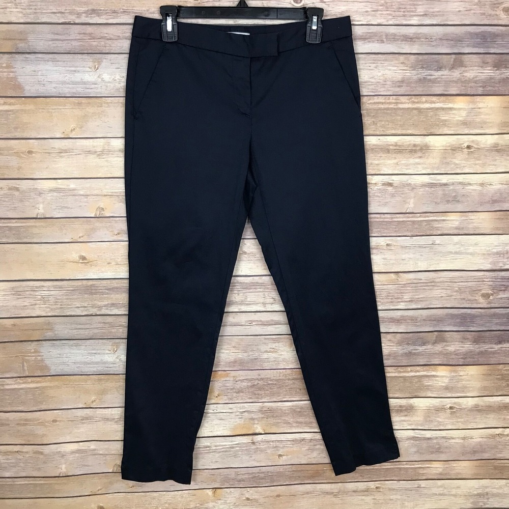 Bruce Field Femme Pants Womens 38 6 Blue Slim Leg Dress Mid Rise‎ Stretch Solid